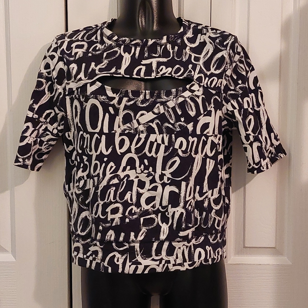 NY & Company Cropped Top Sz M